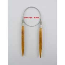 AGULHA CIRCULAR BAMBU/ACO 60CM -10 0MM