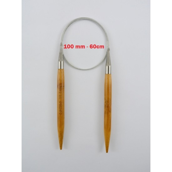 AGULHA CIRCULAR BAMBU/ACO 60CM -10 0MM