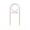 AGULHA CIRCULAR BAMBU/ACO 80CM - 3 0MM