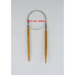 AGULHA CIRCULAR BAMBU/ACO 60CM - 8 0MM