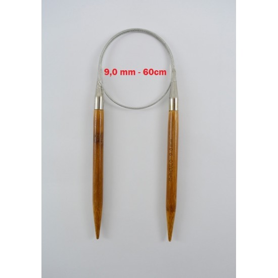 AGULHA CIRCULAR BAMBU/ACO 60CM - 9 0MM