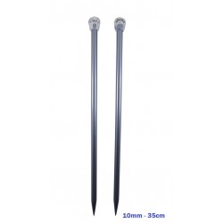 AGULHA TRICO ALUMINIO COLOR 10.0MM 35CM