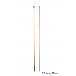 AGULHA TRICO ALUMINIO COLOR 3.0MM 35CM