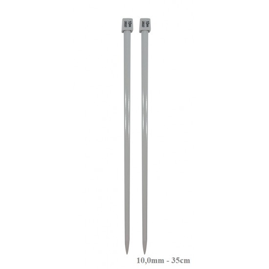 AGULHA TRICO ALUMINIO 10.0MM 35CM