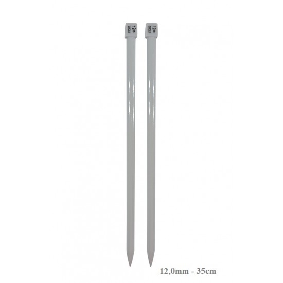 AGULHA TRICO ALUMINIO 12.0MM 35CM
