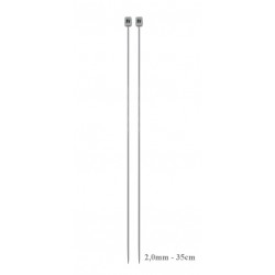 AGULHA TRICO ALUMINIO 2.0MM 35CM
