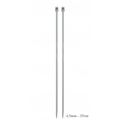 AGULHA TRICO ALUMINIO 4.5MM 35CM