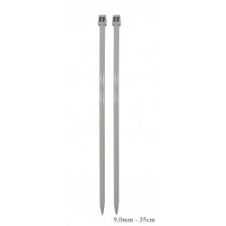 AGULHA TRICO ALUMINIO 9.0MM 35CM